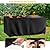 ZTKHZY Heavy Duty 600D Patio Furniture Covers, 71x20x41inch/180x50x105cm Black Rectangular Outdoor Furniture Cover Waterproof Sectional Sofa Set Outside Table and Chair Covers