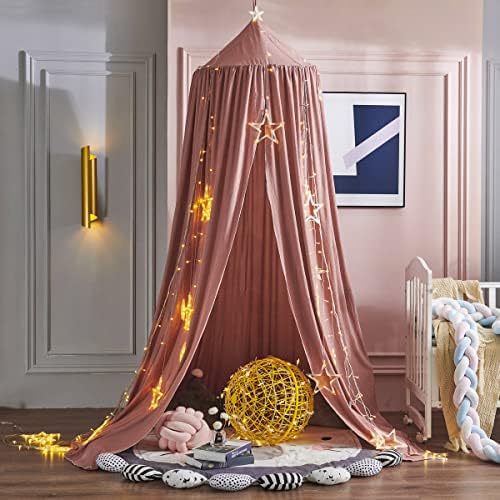 SKRORS Baby Canopy Mosquito Net, Portable Blackout Blind, and Canopy, Kids Princess Play Tents, Room Decoration for Children