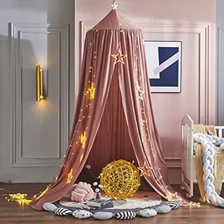 SKRORS Baby Canopy Mosquito Net, Portable Blackout Blind, and Canopy, Kids Princess Play Tents, Room Decoration for Children