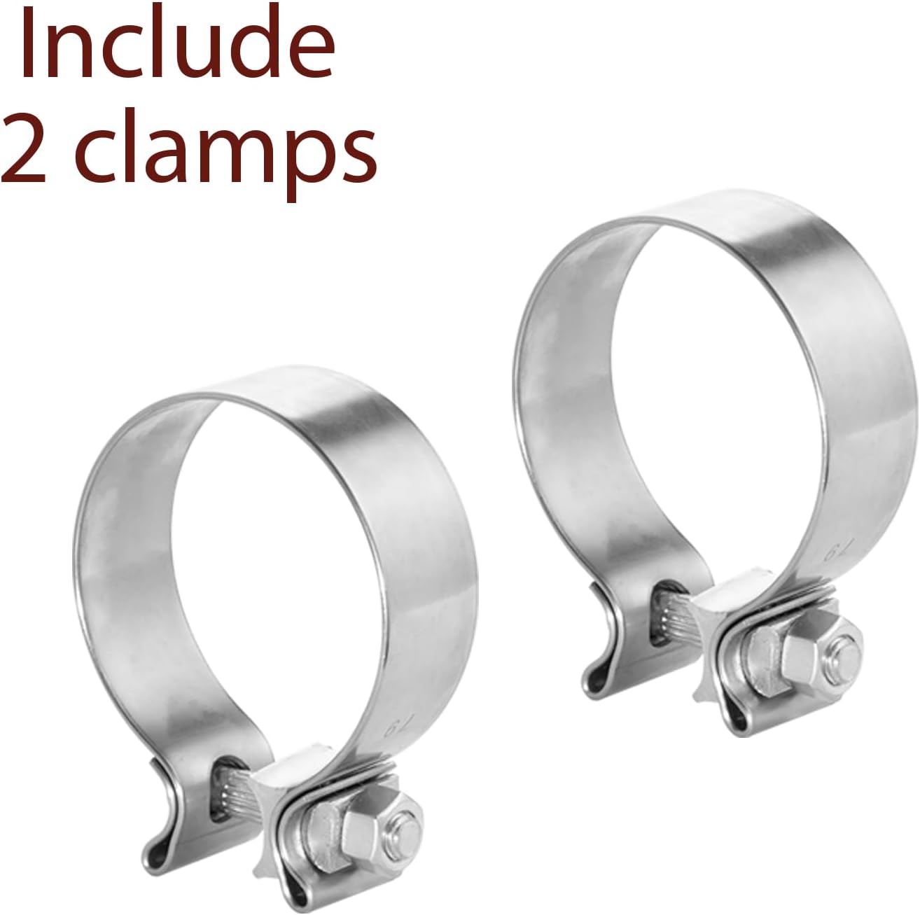 MXA Dual Exhaust Tips 2.5 inch Inlet 3.5 inch Outlet, 2.5" to 3.5" Diesel Exhaust Tip Universal Car 304 Polished Stainless Steel 9.5" Overall Length Valvetronic Exhaust Tips 2-Packs