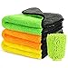 Price comparison product image Fixget Car Microfibre Cloth, 3pcs Car Drying Towel for Polishing Cleaning Washing Detailing Car Auto Towel Microfibre Cloths with Wash Mitt Super Absorbent Double-Layer 840GSM