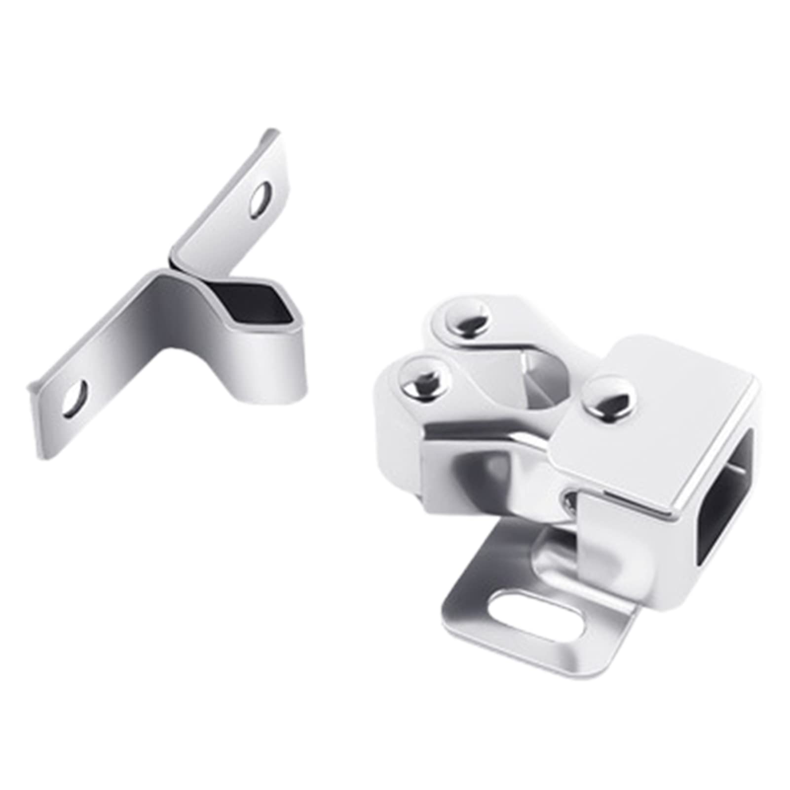 VALINK Loquets à Double Rouleau, Double Loquet à Rouleau Avec Lance, Double Loquet à Rouleau Avec Bille En Nylon Pour Armoire, Tiroir, Placard