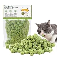 Katzengras Snack,120g Gefriergetrocknet Snacks für Katzen für die Zahnpflege und Haarknäuel Entfernen, Katzenminze