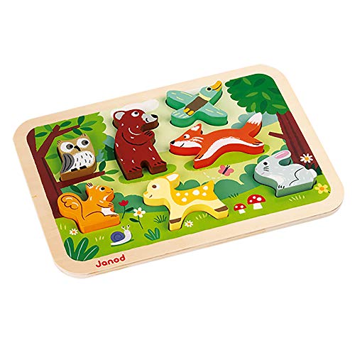 Janod - Chunky Puzzle - Puzzle Spesso degli 7