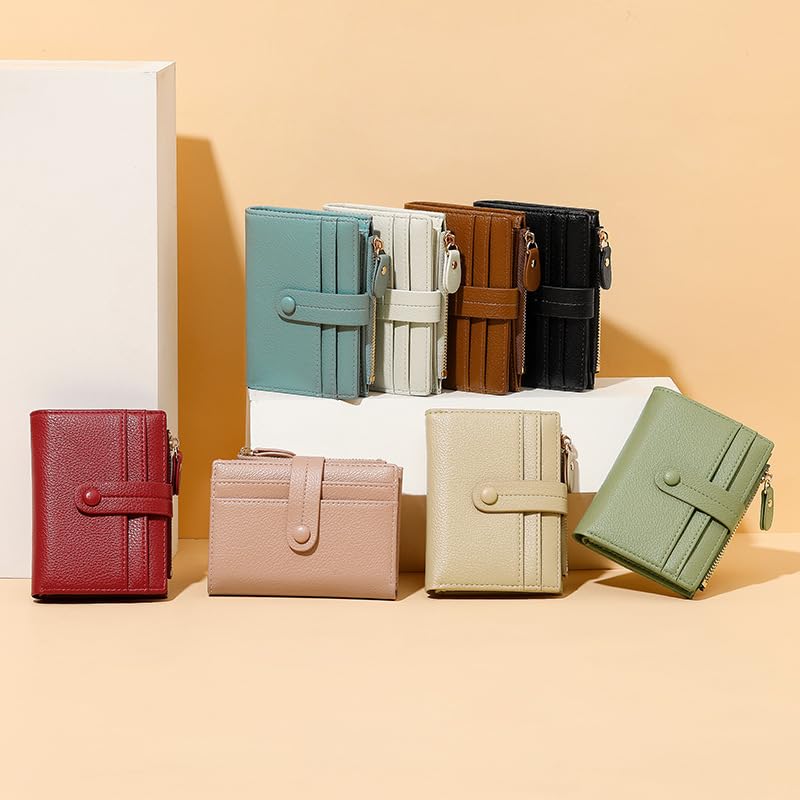 Small Wallets for Women RFID Blocking Bifold Womens Pu Wallet with Zipper Coin Purse Slim Thin Compact Credit Card Wallet3