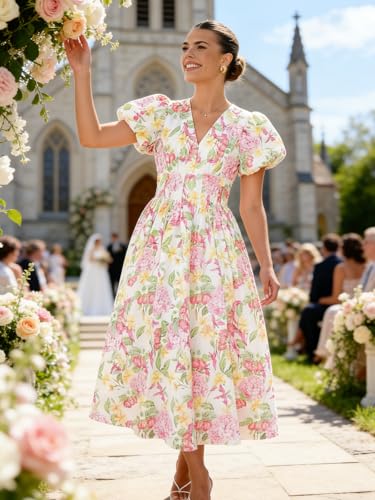 Image of Flessibili Womens Summer Floral Maxi Dress Wedding Guest Party Long Dresses 2026