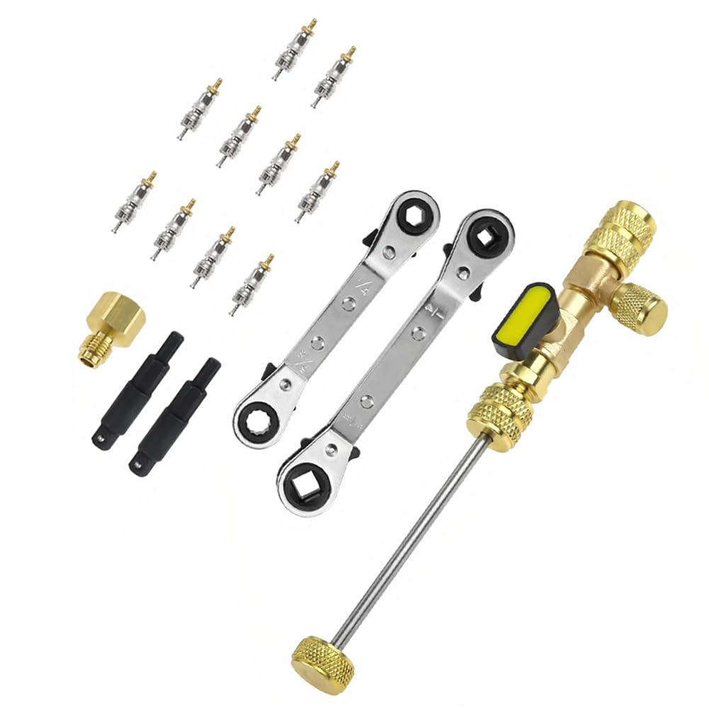 Kit démontage bobine HVAC double taille laiton pour changer une valve de clim sans vider le gaz