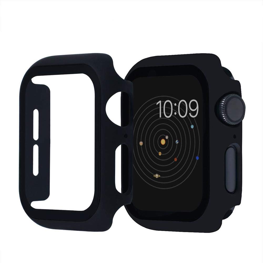 Zore Apple ile uyumlu Watch 44mm Watch Gard 01 Ekran Koruyucu Siyah