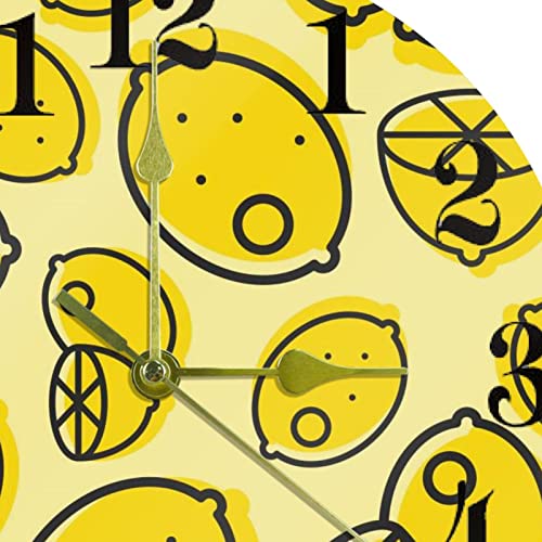 Horloge murale jaune pour rompre la monotonie des murs blancs