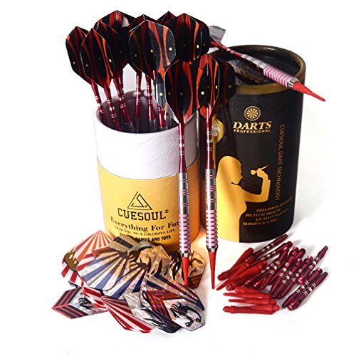 CUESOUL 練習用ソフトチップダーツ 12本