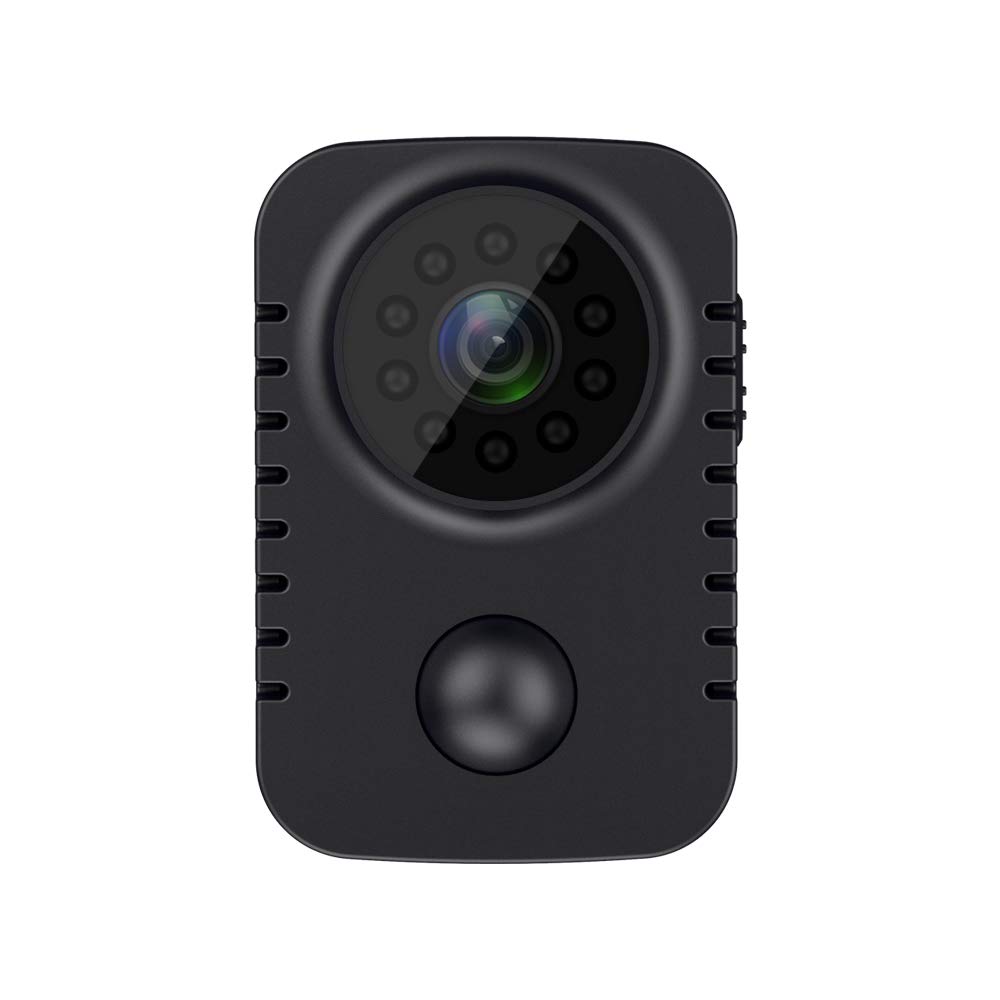 Minicámara Corporal MD29 HD 1080P, cámara de Seguridad Bolsillo con Sensor Movimiento, pequeña for niñera for Coches, Modo Espera, Espia Webcam, 8 Horas Funcionamiento(NO Card,MD29 PIR Camera)