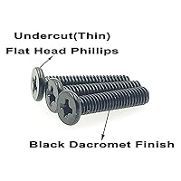 Vista 5 de Kit surtido de tornillos Phillips de cabeza plana M2 M2.5 M3 para laptop, acabado negro Dacromet (300)