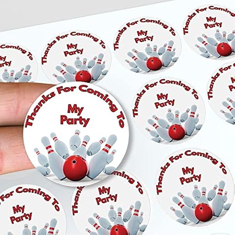 AK Giftshop Bowling Thank You Stickers Cover