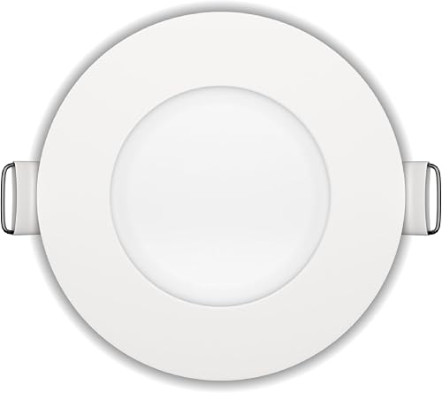 Goodlite 3-inch LED Fire-Rated, Round Slim - Recessed 8W Downlight, 120-277V, CR