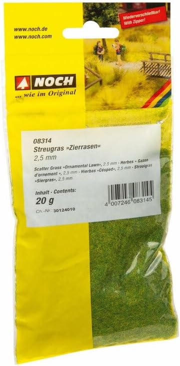 NOCH Scatter Grass 2.5 mm Nature and Landscapes (Holiday) Adult Scenery Model-Train-Scenery Static Grass Litter