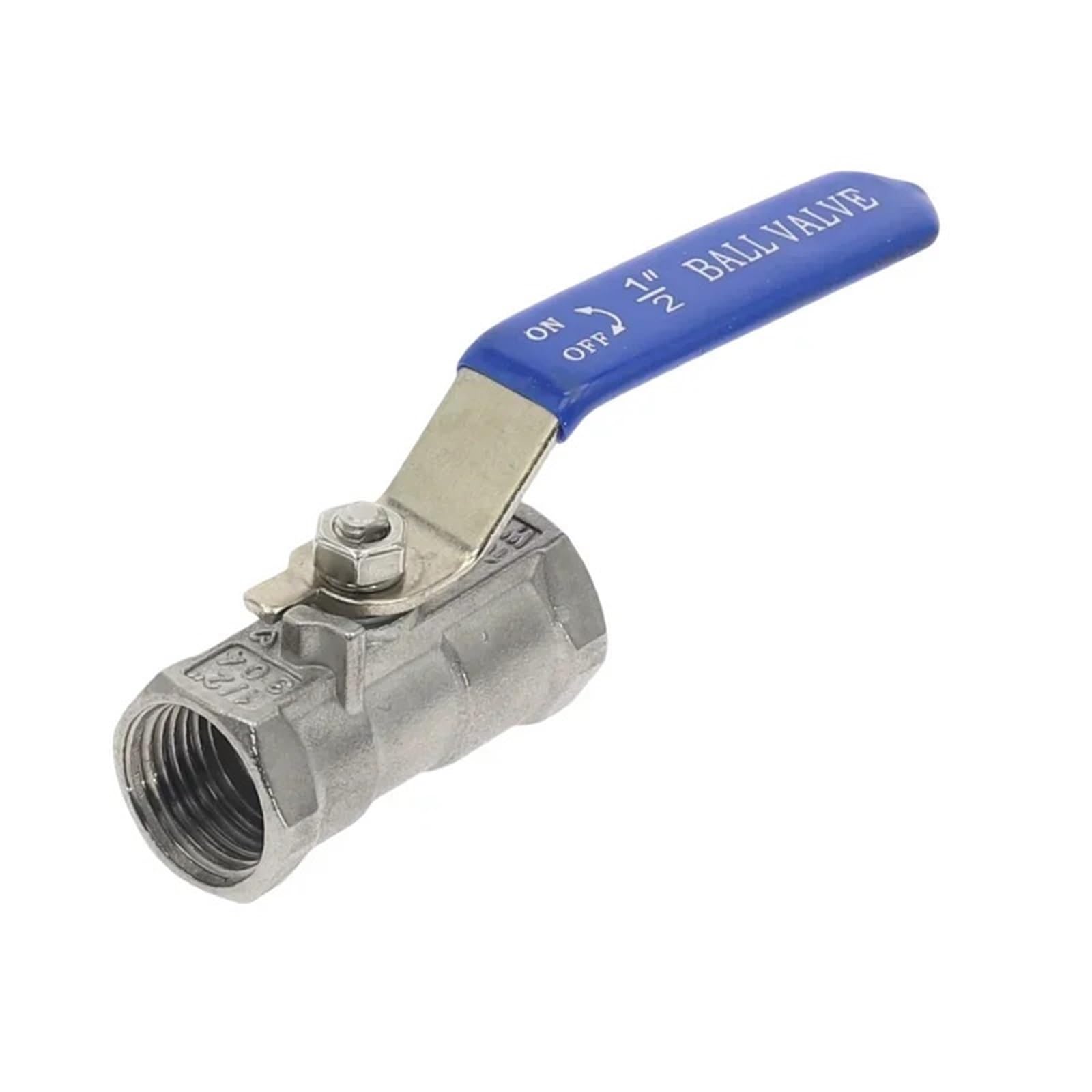 Robinet à boisseau sphérique anticorrosion en inox SS304 étanche pour tuyau taraudé 3/4
