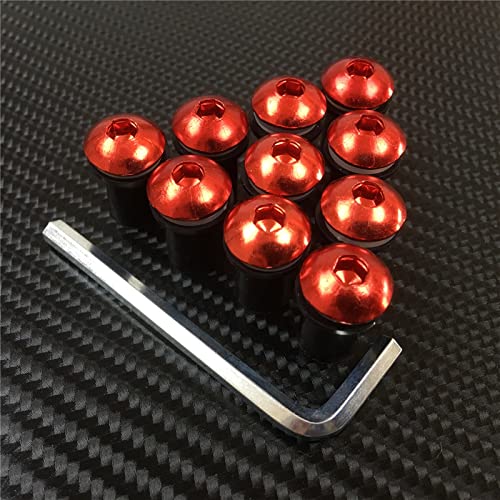 �I�[�g�o�C���i 10 �� M5x16mm �I�[�g�o�C�t�����g�K���X�t�����g�K���X�{���g�˂��i�b�g�t�@�X�i�[ �ɓK������z���_ �ɓK������X�Y�L �ɓK�����郄�}�n �ɓK������J���T�L(Red)