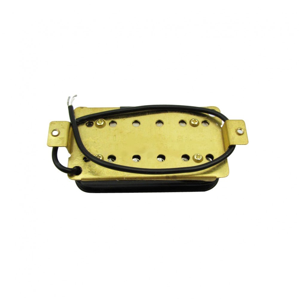 thumbnail: 2 Sets Humbucker Pickup Ringen - Gebogen Bodem Cream/Zwart Voor Hals En Bridge