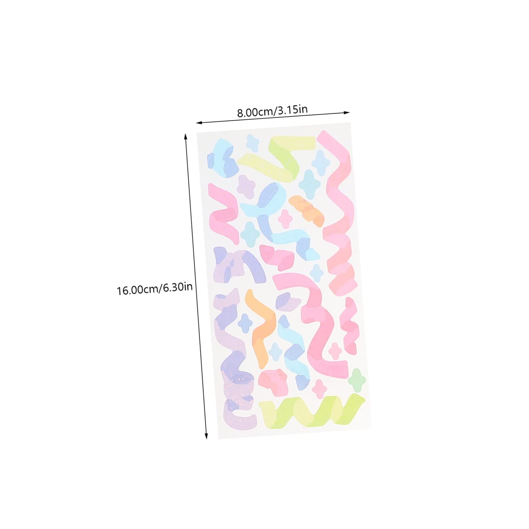 HOMSFOU 3 Series Pegatinas Decorativas Autoadhesivas De Manualidades Álbumes Y Diarios Decorar Y Habitaciones 8 Hojas*3