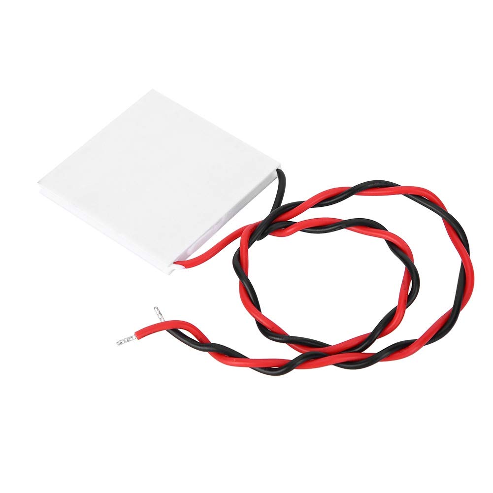 Fafeicy Módulos de enfriadores termoeléctricos TEC1-12707, 40x40x3.3mm 0-15.4V DC Cerámica Hoja de refrigeración de semiconductores de grado, para placa de refrigerador de enfriador termoeléctrico