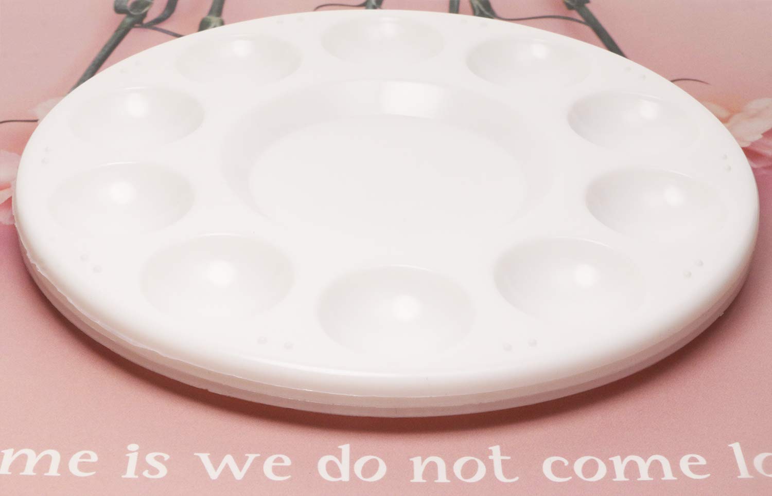 PENTA ANGEL Art Paint Tray Palette 3Pcs 10 Well Plastic Round Paint Tray for Watercolor Painting(Round-3PCS) - Image 6