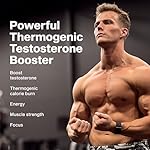 MuscleTech Thermogenic Testosterone Booster for Men, AlphaTest Thermo - T-Boost Mens Supplement with Tribulus Terrestris - Male Gym Workout Supplements for Muscle Growth, Stamina & Energy - 90 Pills - Image 2