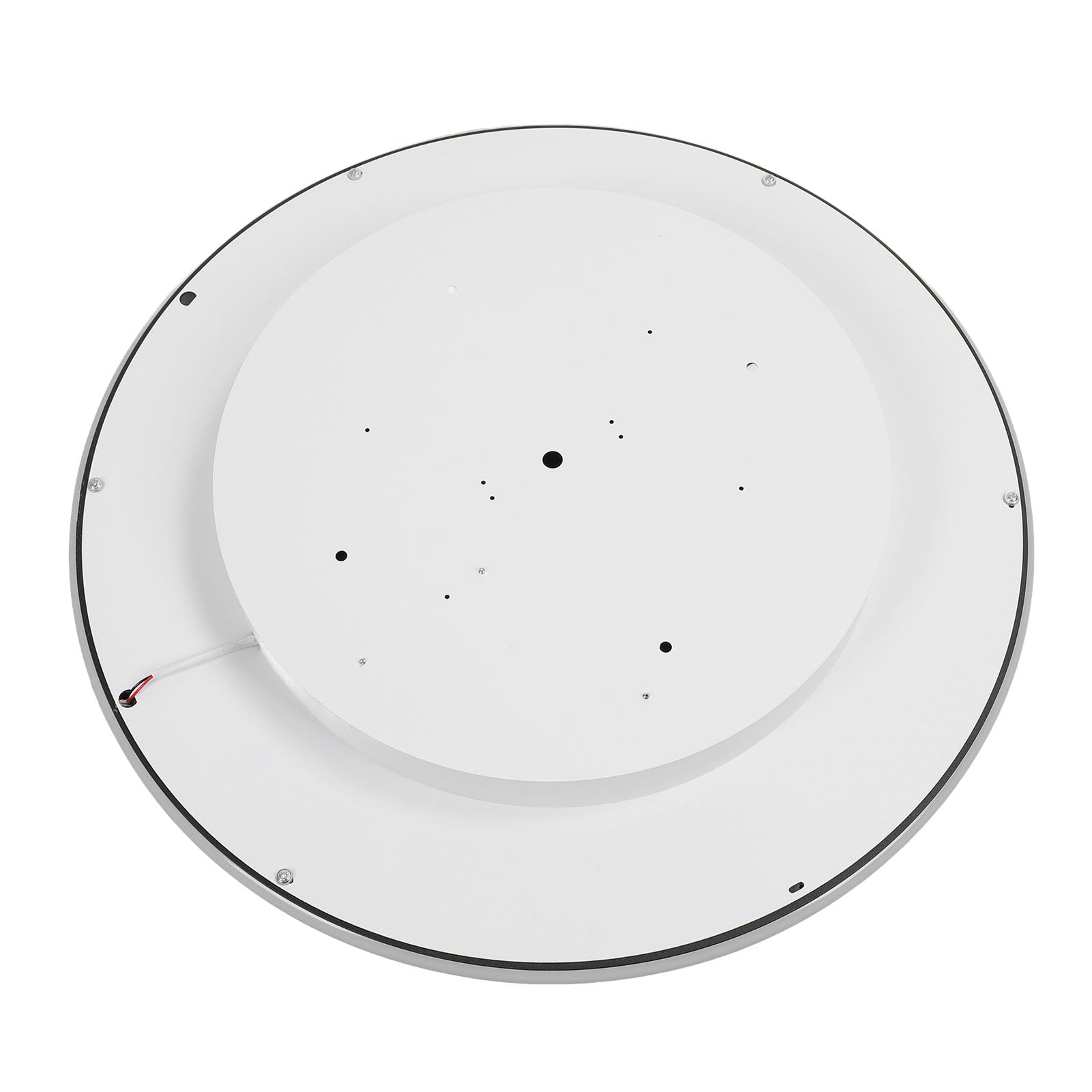 Generic Oprawa Oświetleniowa Sufitowa do Montażu Podtynkowego Sufitowa 110-265 V Energooszczędna LED Okrągła Metalowa Podstawa do Sypialni (czarna ramka)