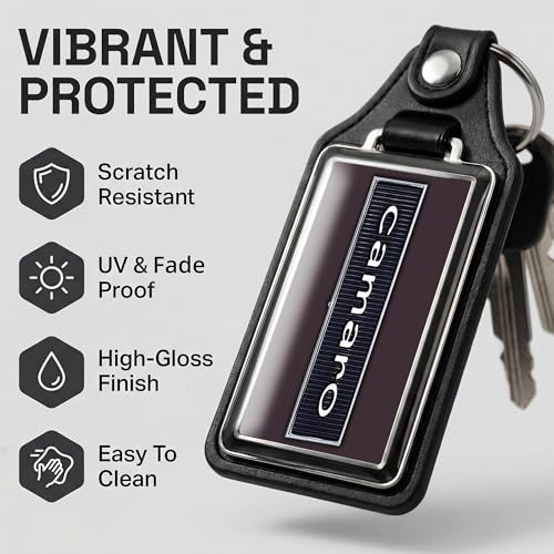 Image of Brotherhood Car Key Chain for Camaro - Classic Models Keychain for Men and Women Gift Key Ring - -