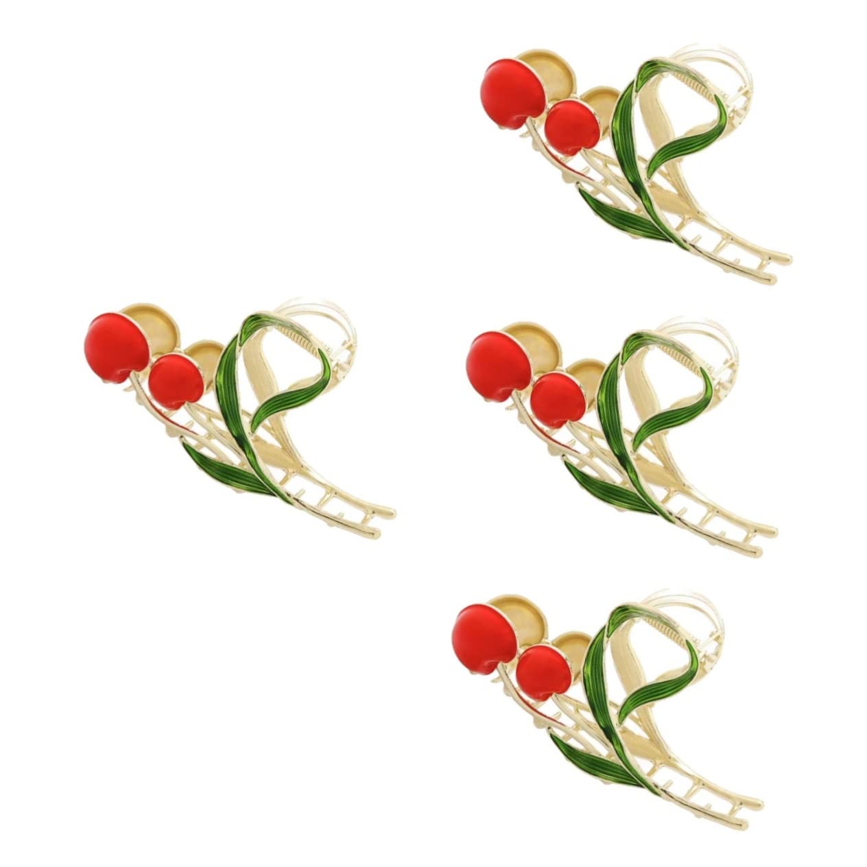 minkissy 4piezas Pinza De Cabello Antideslizante Para Mujeres y Niñas Clip De Agarre Fuerte Para Peinados Accesorio Práctico Para Uso Diario y Ocasiones Especiales Litchi