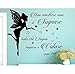 Italia Adesivo Murale Frase Citazione Wall Stickers Adesivi Murali Peter Pan NON SMETTERE MAI DI SOGNARE SOLO CHI SOGNA IMPARA A VOLARE 83 * 100cm
