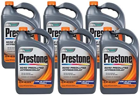 Prestone AF850-6PK Dex-Cool 50/50 Antifreeze/Coolant - 1 Gallon, ...