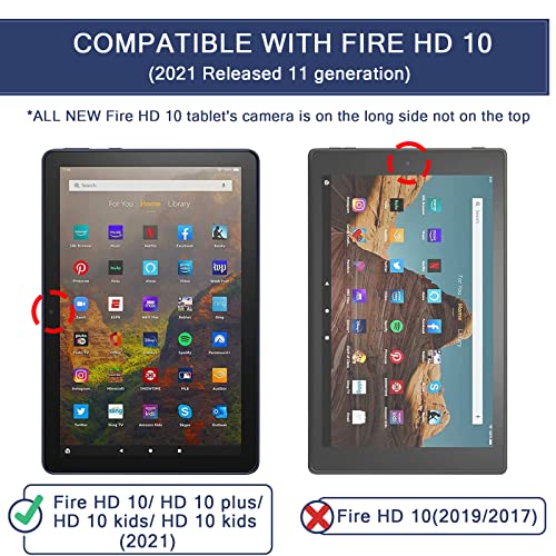 (2 Pack) Fire Hd 10 Screen Protector, Anti-Blue Light Screen Protector For All-New Fire Hd 10 Tablet/Kids Fire Hd 10/ Fire Hd 10 Plus 10.1 Inch (11Th Generation 2021 Release), Anti-Glare Pet Screen Film By Iprokko #TOP4