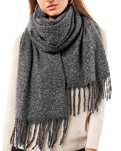 FURTALK Scarf for Women Men Soft Warm Cashmere Feel Blanket Scarf Pashmina Shawl Winter Thick Womens Scarves