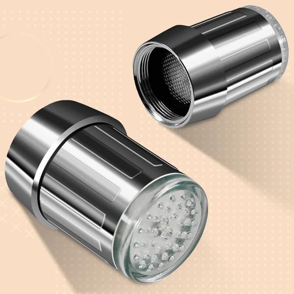 JOYUS LED Faucet Light Water Saver Aerator | Stainless Steel Tap Nozzle with Built-In LED Glow | Anti-Splash Flow Regulator for Kitchen Sink & Bathroom Basin (LED FAUCET)-image-12