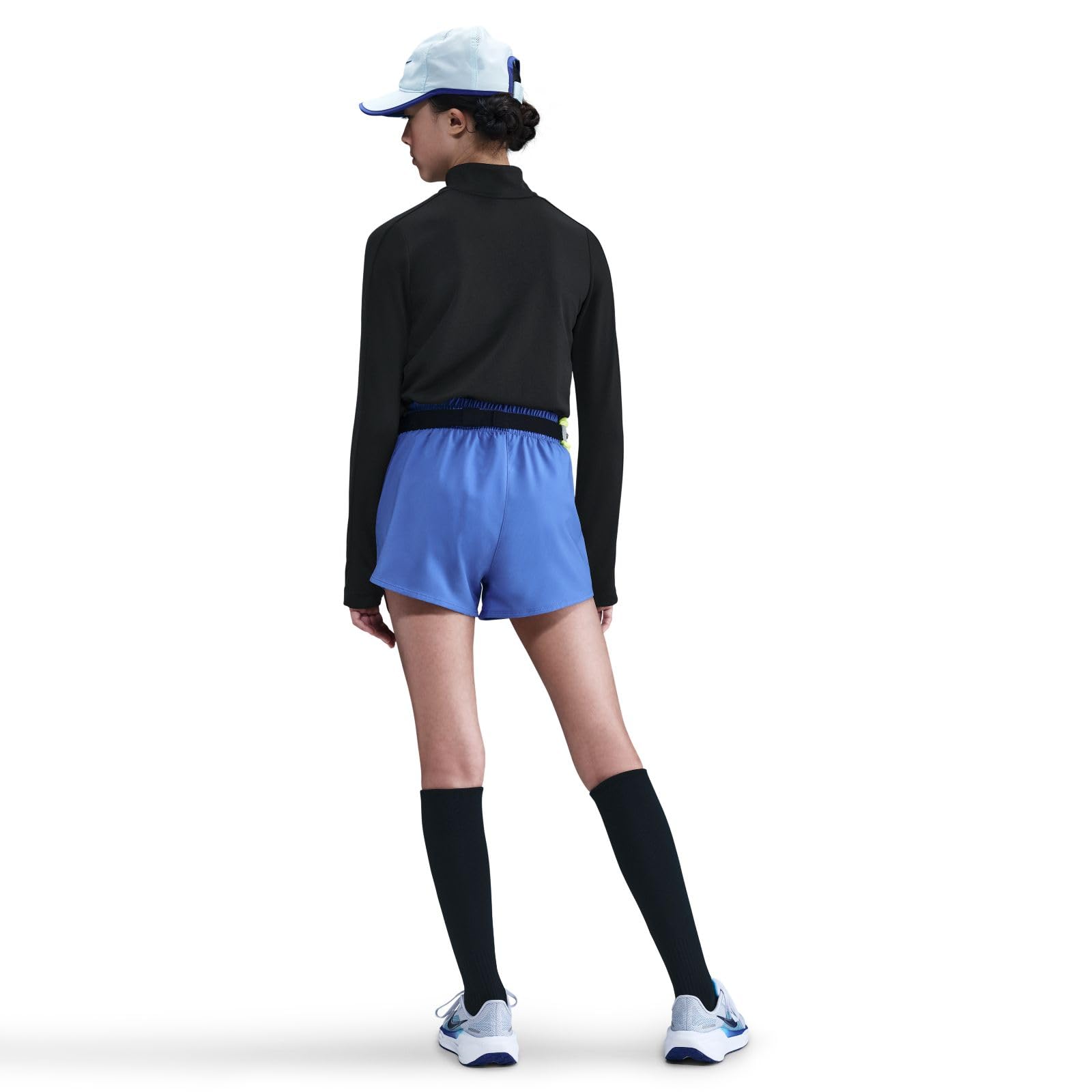 Nike PRO IH5077 - Maglia a Maniche Lunghe con Mezza Zip per Bambini più Grandi
