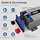 DATOUBOSS Wechselrichter 12v auf 230v Reiner Sinus 1500w/3000w, Spannungswandler 12v 230v 1500w Reiner Sinus, mit 2 EU Steckdosen, USB/USB-C Ausgang und LCD-Anzeige, Für Wohnmobile, LKW, Camping