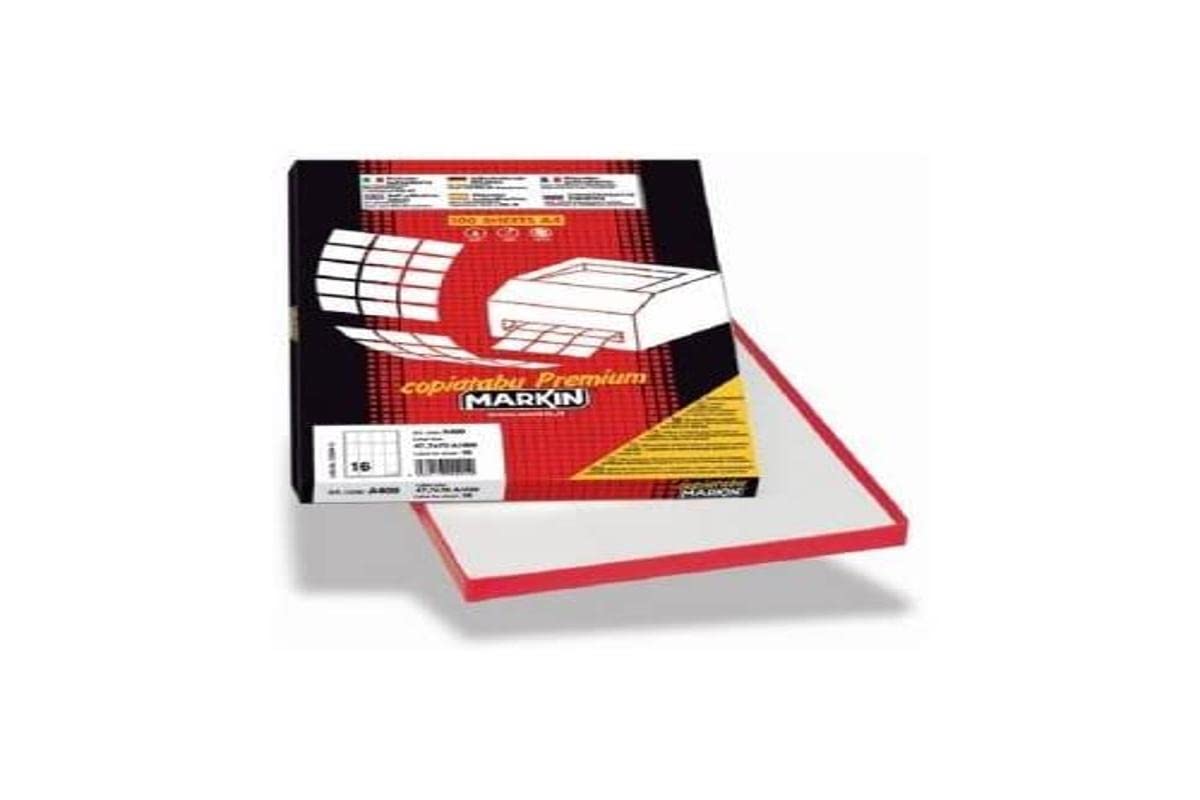 Markin 210r310 Self-Adhesive Label – Self-Adhesive Labels (White, Circle, A4, Cellulose,-20 – 100 °C, Permanent)
