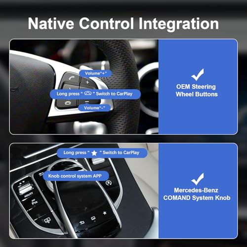 Kit Retrofit Carplay Inalámbrico para Mercedes Benz NTG5.0/5.1 miniatura 6