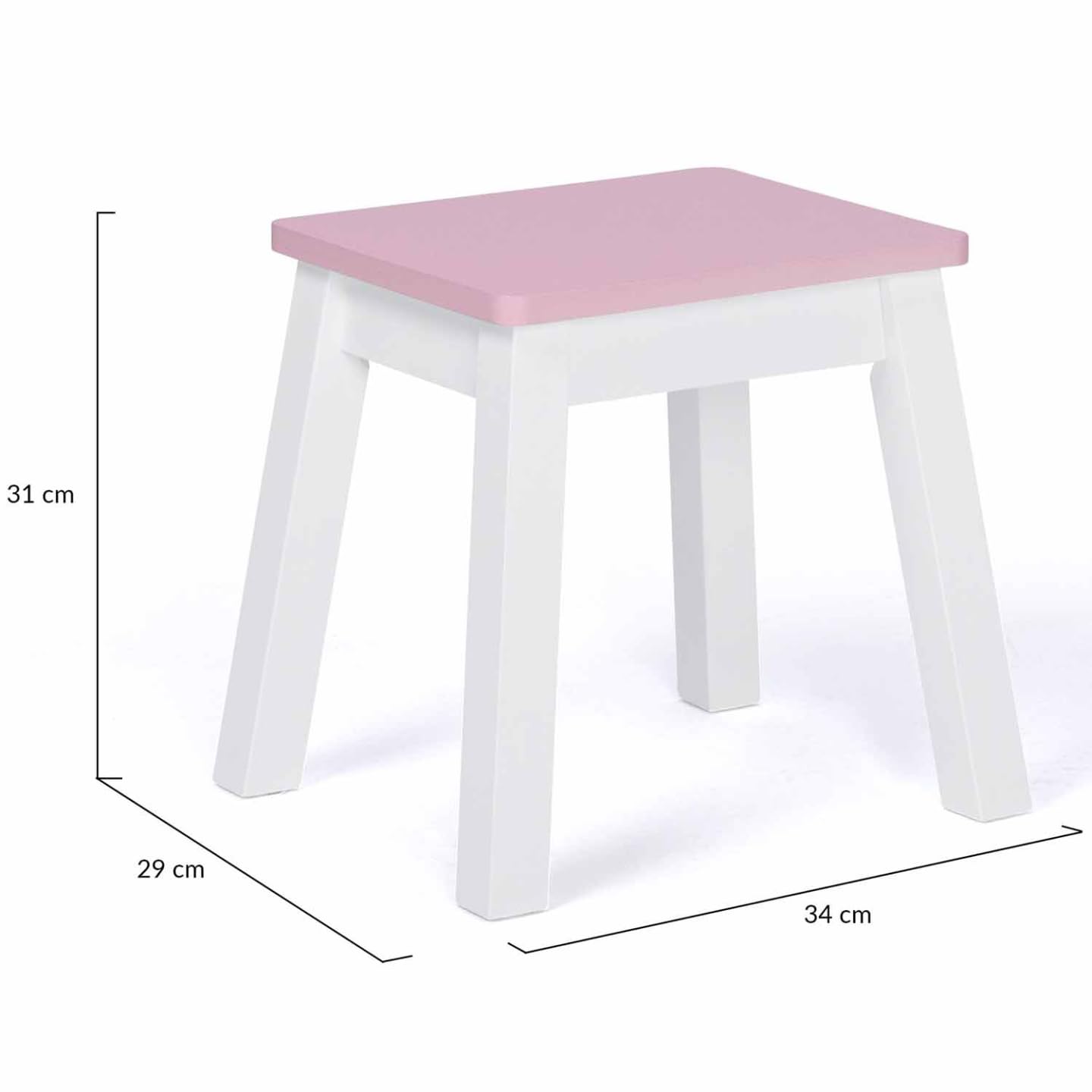 IDMarket - Coiffeuse Enfant BETTANY avec Miroir et Tabouret