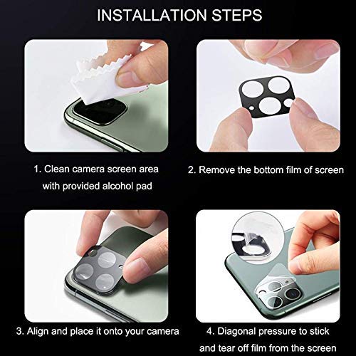 Image of (Pack of 1 for Samsung Galaxy S20 Plus | S20+ Camera Lens Protector Tempered Glass | Anti Scratch Camera Protector Alloy Metallic Ring(Black & Silver)
