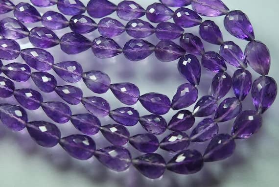 Améthyste pourpre en pépites facettées de 10 à 16 mm pour création de bijoux