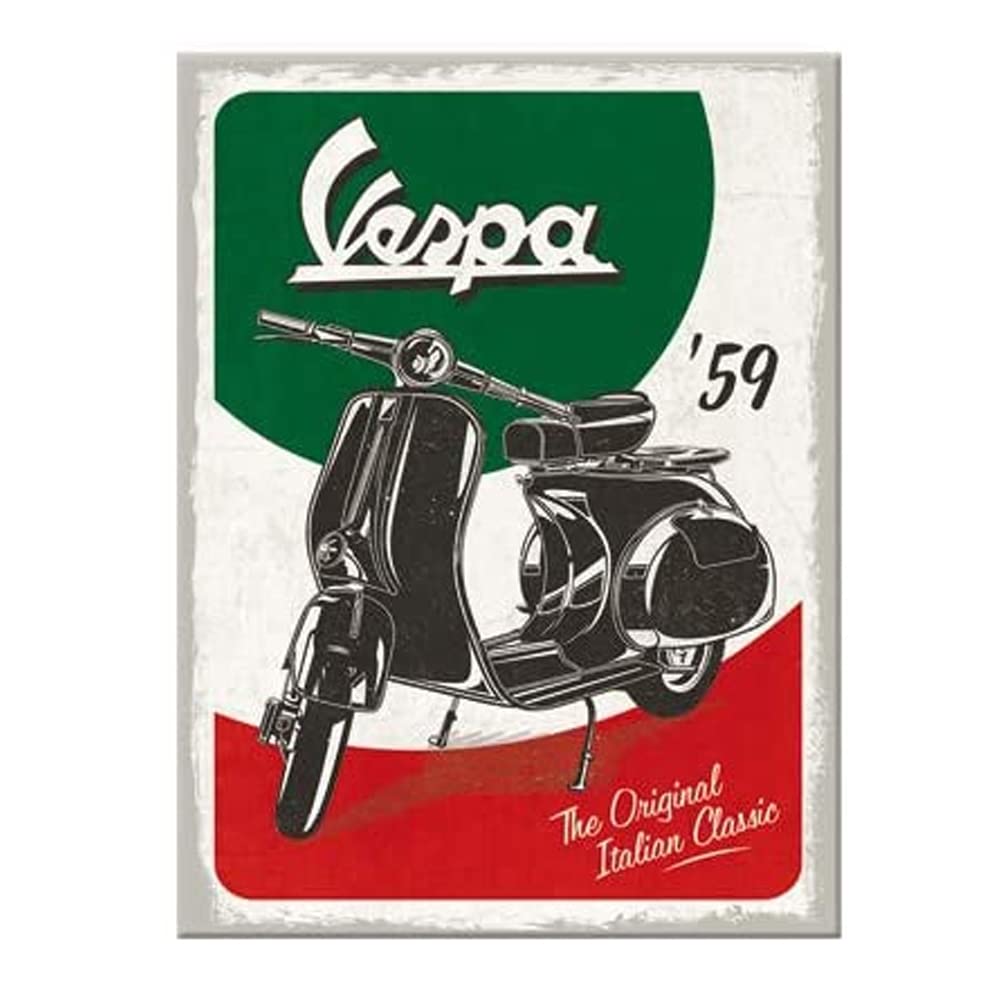 Vespa Scooter Logo Photo Magnet Souvenir Fridge Classic Italian New