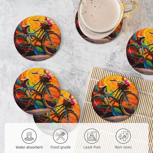 Dessous de verre céramique de qualité supérieure avec support métallique - 6