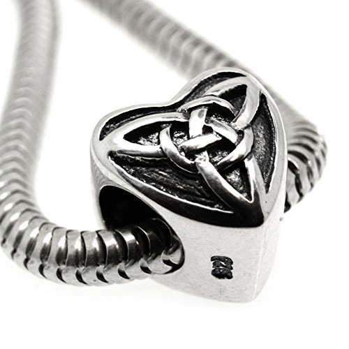 Celta Coraz�n - Triqueta - Triqueta - Plata De Ley 925 Cuentas Charms � Europeo
