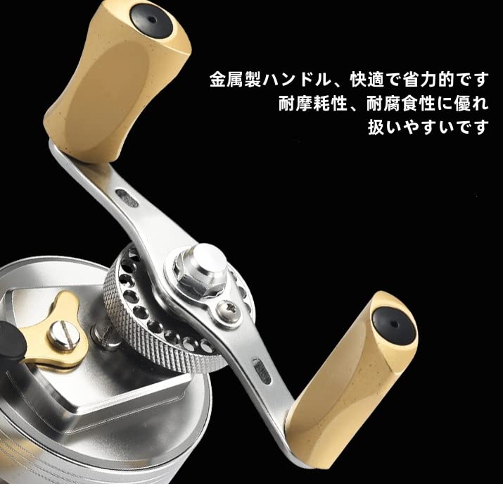 フライリール ステンレス鋼 イカダ リール チヌリール  2つの玉軸 ２サイズ Amazon | チヌリール 筏・氷・船・穴釣り用 右/左 ギア比 3.6:1 8+1BB