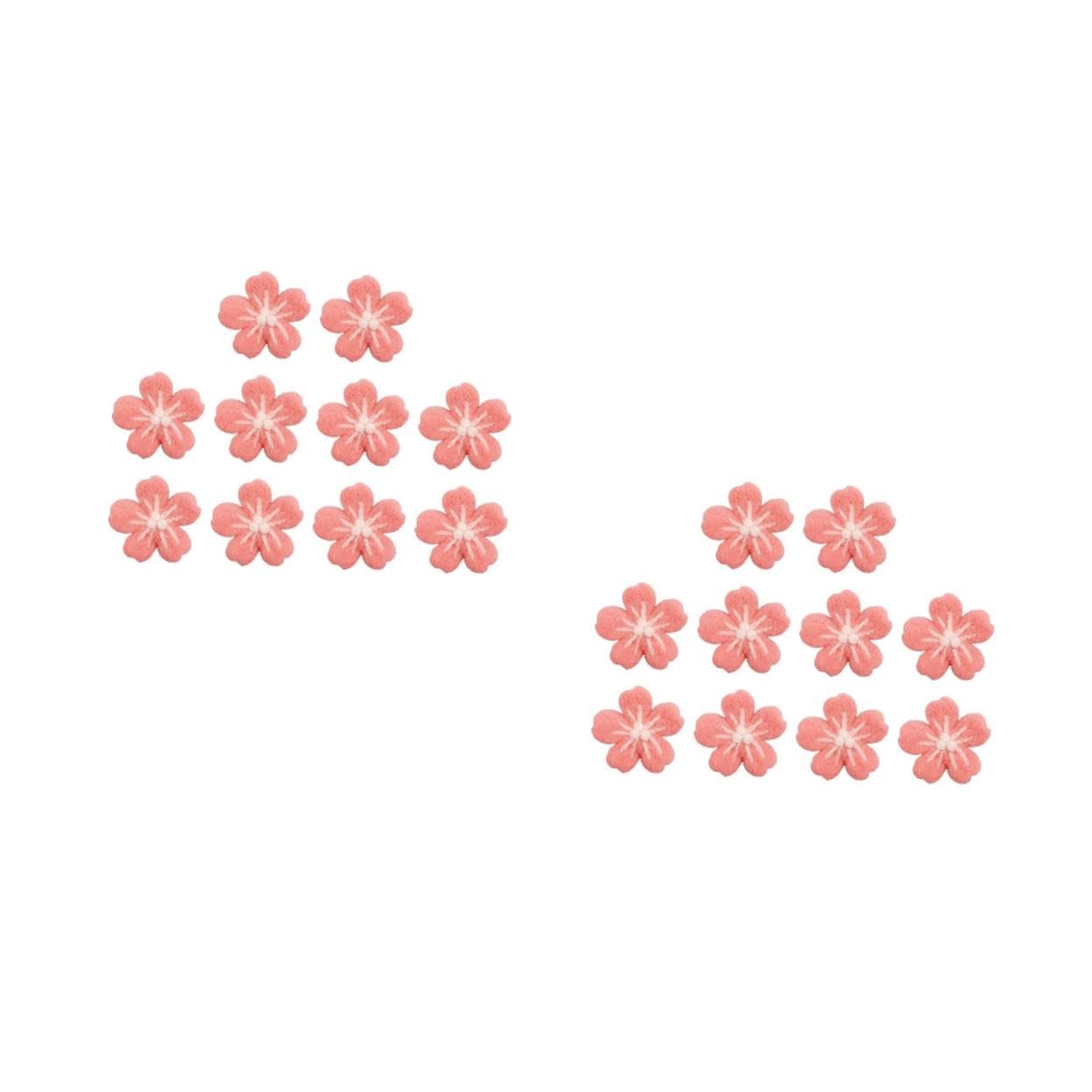 Fleurs feutre de laine artisanales Uonlytech pour deco et DIY