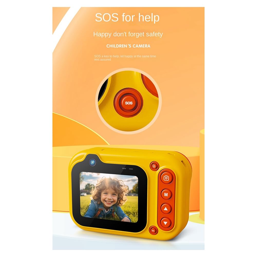 Fotocamera impermeabile per bambini, fotocamera subacquea, 3 metri, impermeabile prima e dopo, doppia fotocamera per nuotare all'aperto, blu