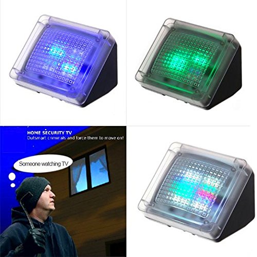 Home Security TV Fake TV Extra Bright Burglar Deterrent TV Simulator Simulates the Light of a 40 Inch LCD / HdTV Thief Prevention Device Burglar Intruder Deterrent
