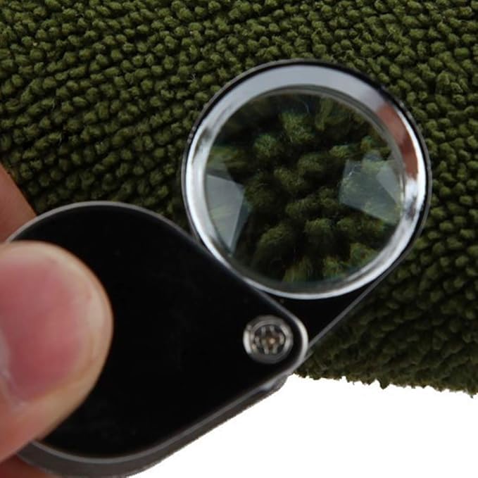 HOUSE HATCH Triplet 30X 21mm Jewelry loupe Portable Folding Magnifier, Pocket Handheld Tools Handheld Magnifying Glass for Jewelers, Coin and Stamp Collectors 3