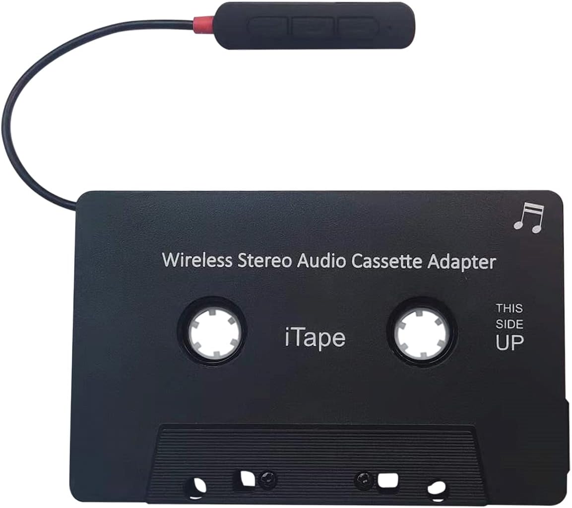 Cassette Adapter Car Bluetooth Work While Charging Bluetooth +EDR Stereo Audio Receiver Adapter for Car cassette tapes…